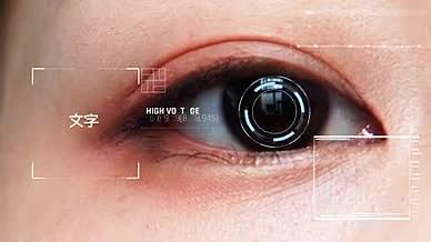 眼球跟踪未来科技感视频视频的预览图